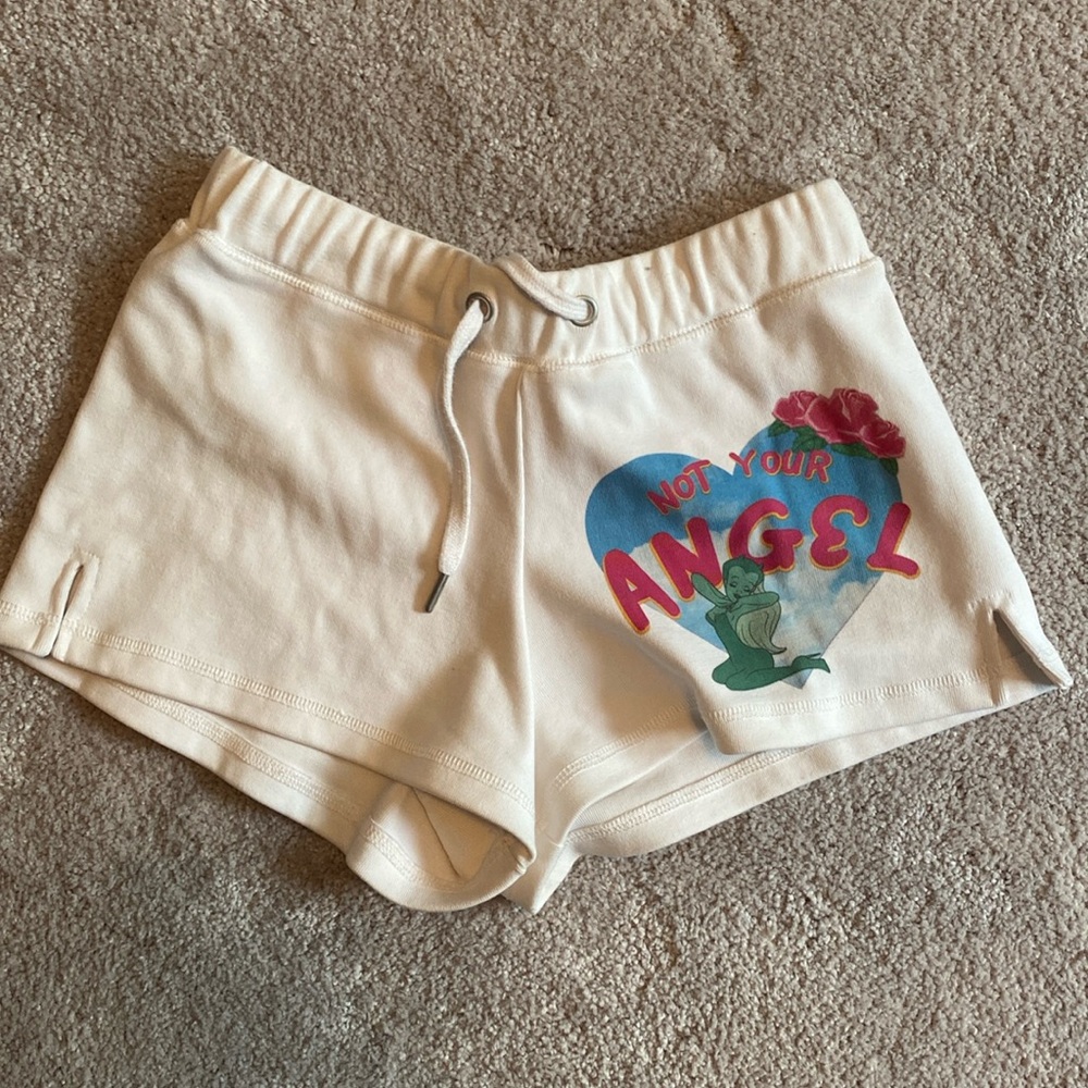 boys lie white sweat shorts size xs